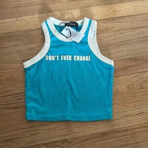 NWT Cider Dont ever change crop top